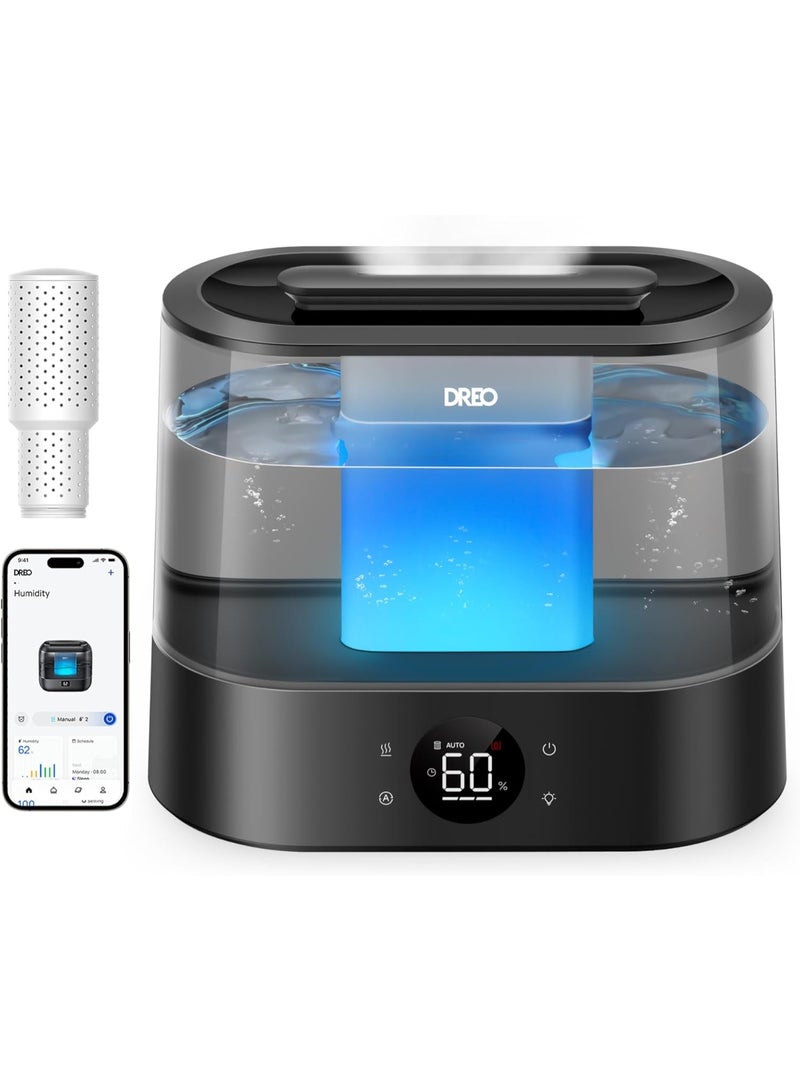 Dreo Humidifiers for Bedroom Top Fill 4L Oversized Cool Mist Humidifier with Oil Diffuser and Night Light, 30H Runtime, Ultrasonic Humidifiers - Image 1